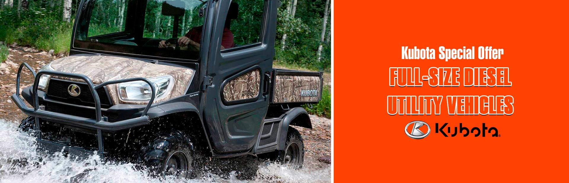 Kubota: Kubota Special Offer - FullSize Diesel Utility